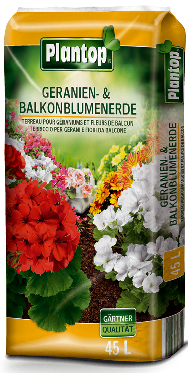 B-Ware: Geranien- & Balkonblumenerde Plantop 45 Liter