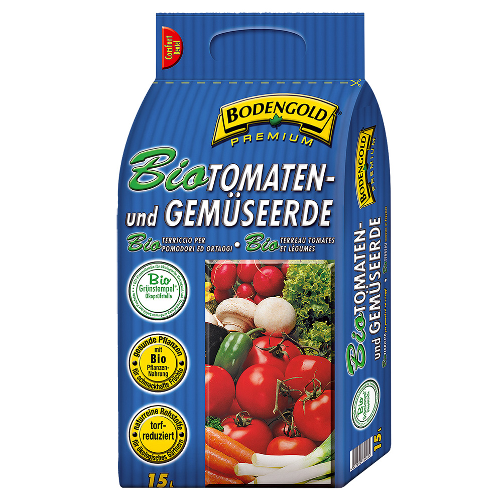 BIO Tomaten- & Gemüseerde Bodengold Premium 15 Liter 