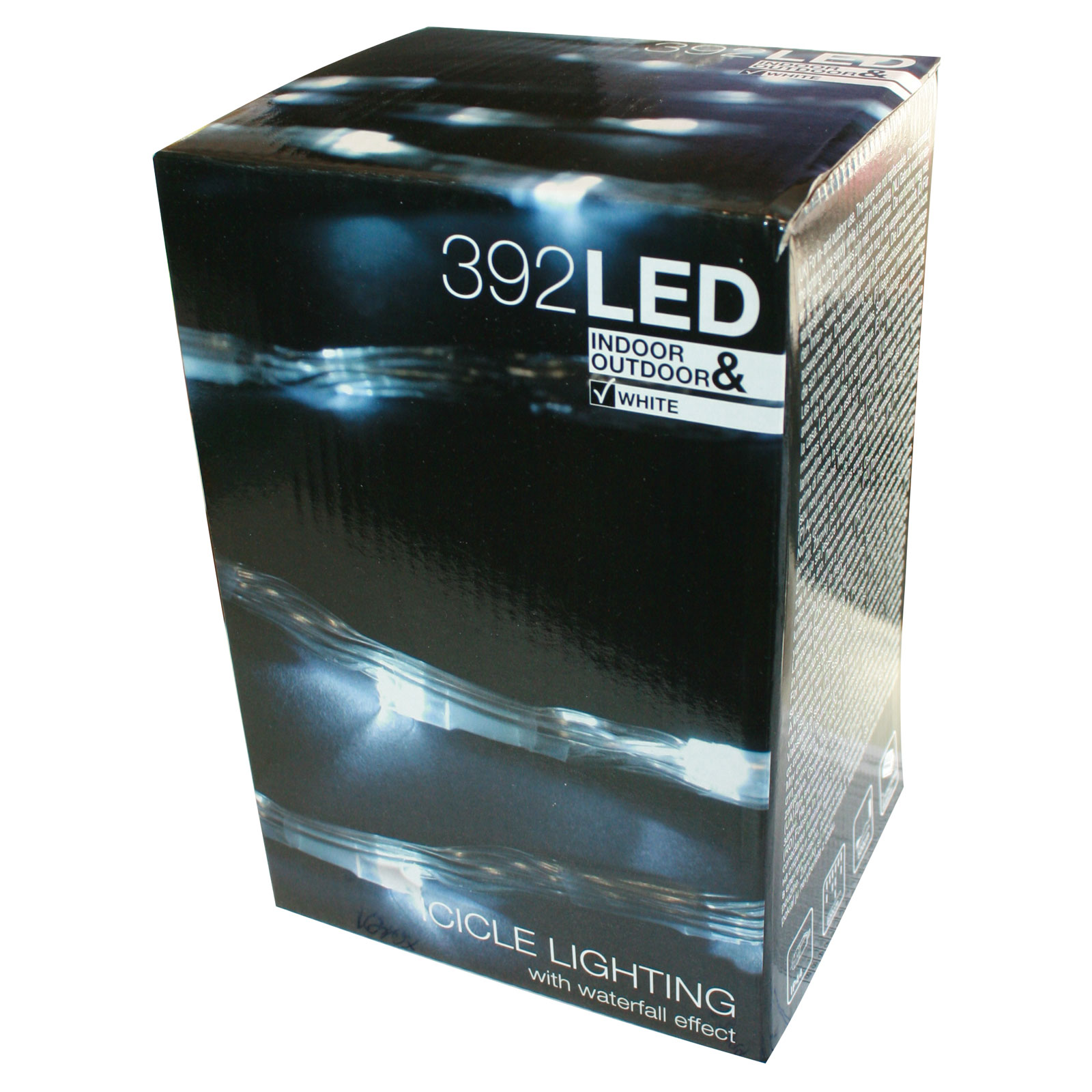Eisregen-Lichterkette mit 392 LED kaltweiß mit Timer & 5 Programmen