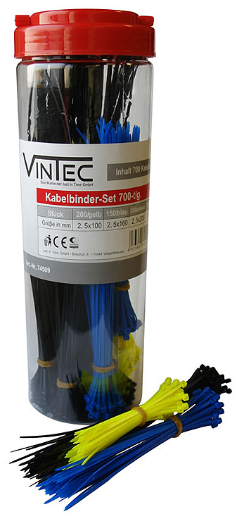 Kabelbinder-Set "700 tlg." von VINTEC
