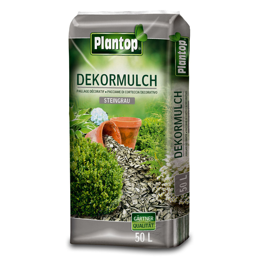 Dekormulch Plantop Steingrau 50 Liter